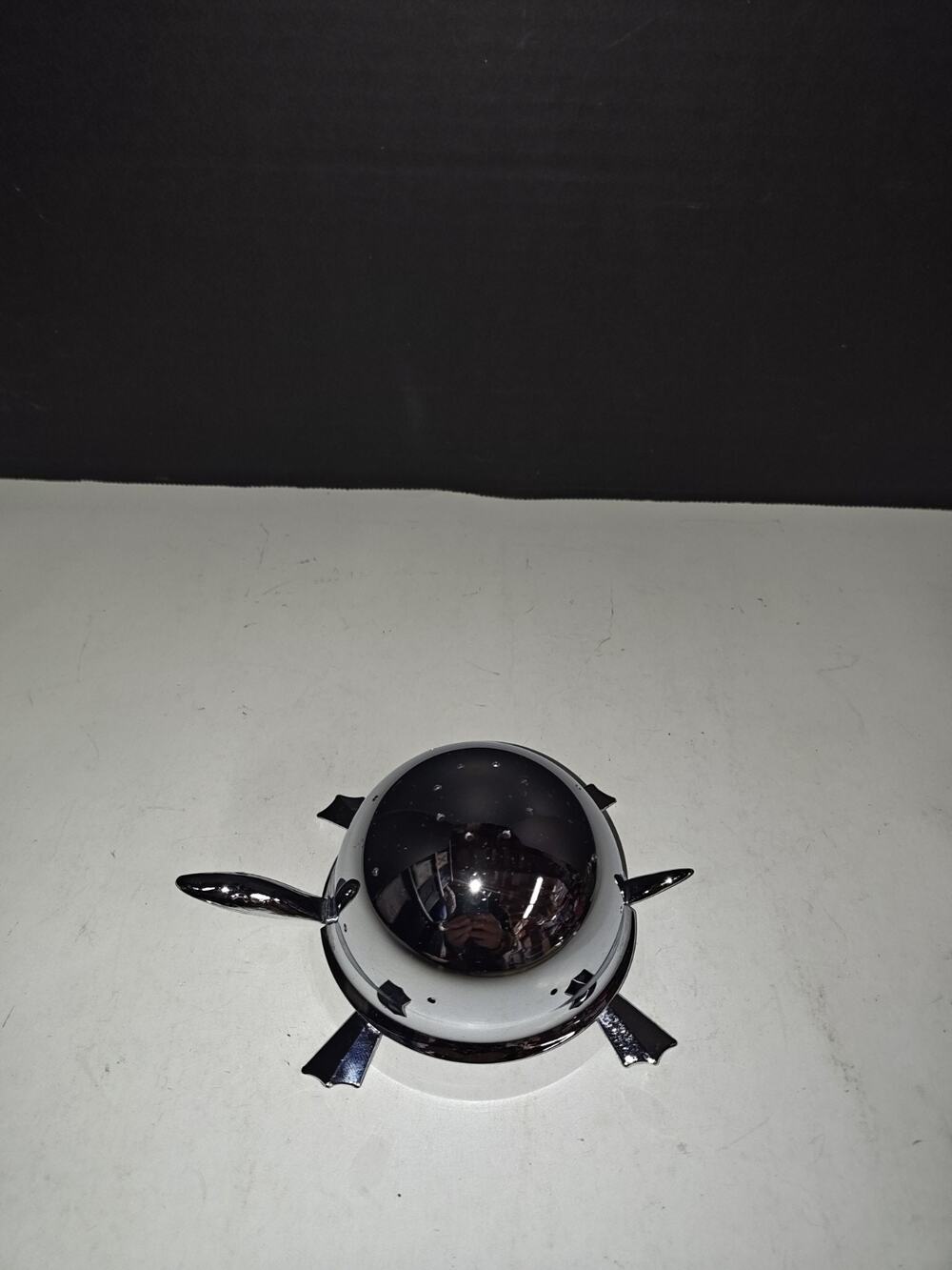 Vintage MCM Irvinware USA Silver Mock Turtle Hors D' Oeuvre Toothpick Holder